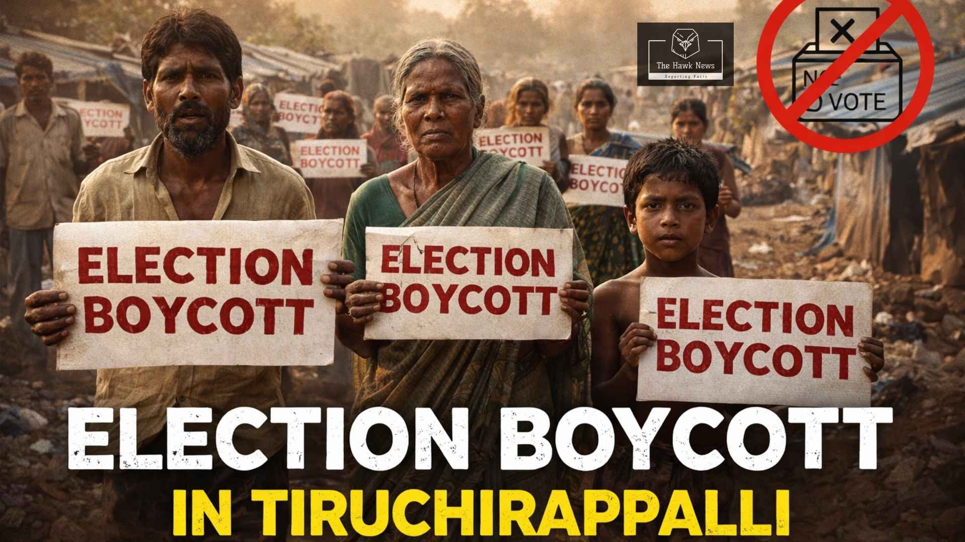 â€œNo Water, No Power, No Voteâ€: Trichy Families Threaten Election Boycott After 16 Years of Neglect